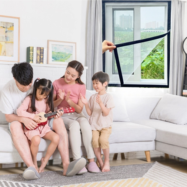 Mosquito screens Gauze Self loading type household magnet Velcro Self adhesive window simple and easy Netting invisible Sand curtain