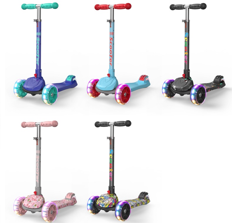 Scooter children 1-2-3-6 year above 8 girl baby child One leg Can sit or ride Slippery slippery