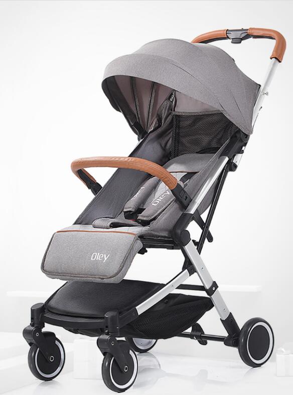 Oley  Baby stroller Ultra light portable fold Small umbrella car Four rounds children baby bb wheelbarrow newborn garden cart