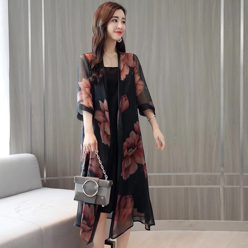 long outer cardigan