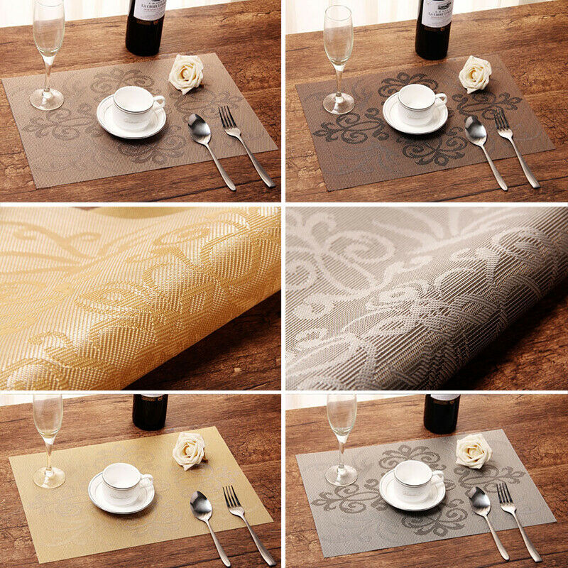 Buy 6pcs Retro Table Mats Dining Room Kitchen Placemats Pads