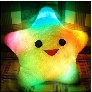 glowing star pillow