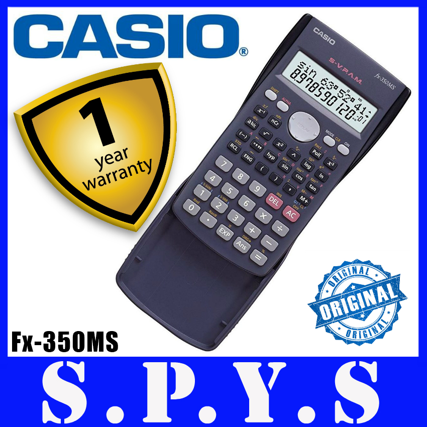 Buy Casio Fx 350ms Scientific Calculator 240 Functions Uses Lr44 Battery Dot Matrix Display Comes With Slide On Hard Case Original Casio Product Local Sg Seller 1 Year Warranty On Ezbuy Sg