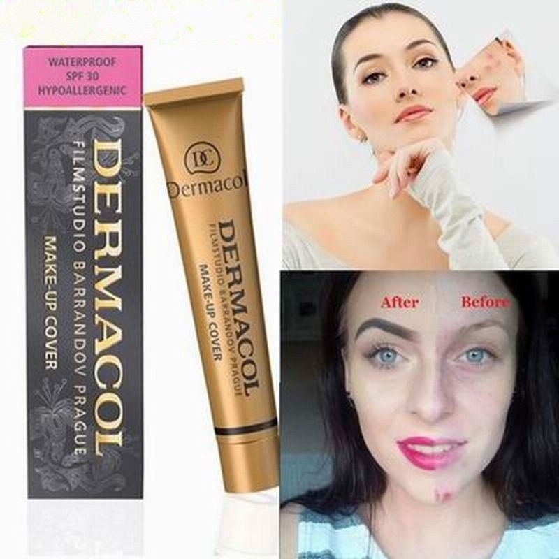 Buy Dermacol Small Gold Tube Concealer Liquid Foundation Long Term Concealer Waterproof Base Makeup Hide Acne Dark Eye Cream 3d Face Lift Repair On Ezbuy My