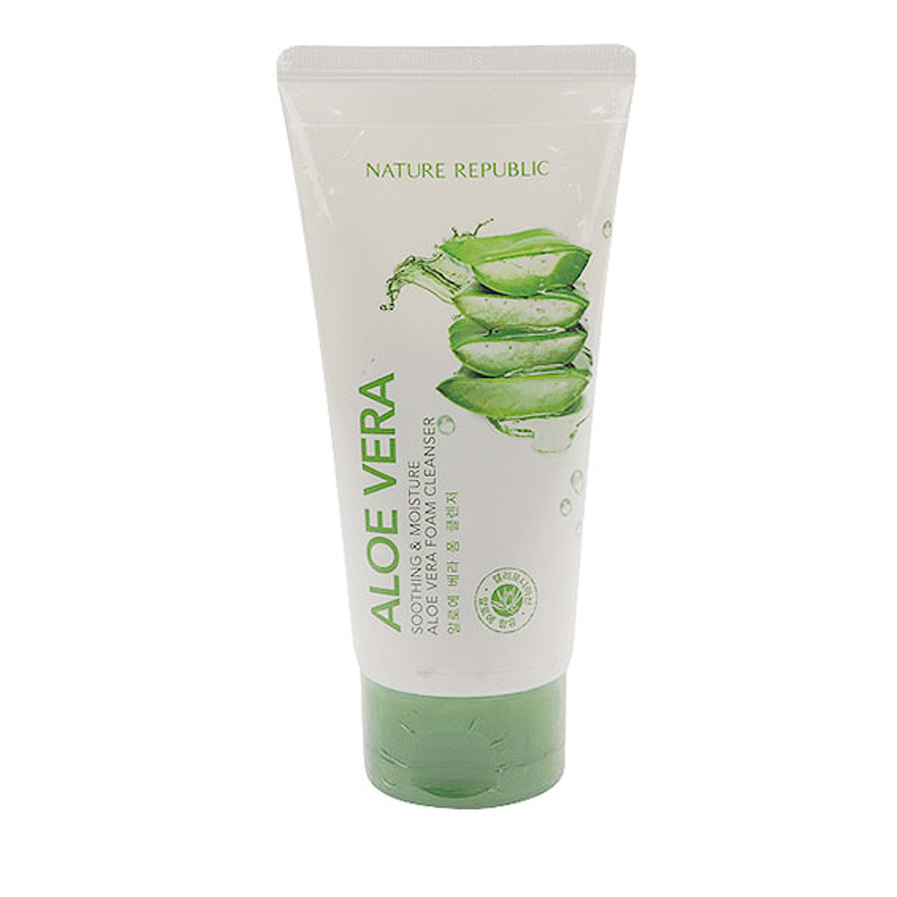 Buy Nature Republic Soothing & Moisture Aloe Vera Foam Cleanser 150ml ...