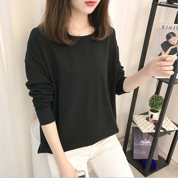 Buy Korean Ladies t shirt plus size long sleeve t-shirt blouse top on ...