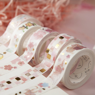 Buy Bronzing Cute Aesthetic And Paper Tape Sprout Cherry Cat