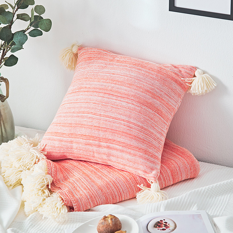 Buy MEYA HOME Nordic Cotton Knitted Throw Pillow Covers, Decoration