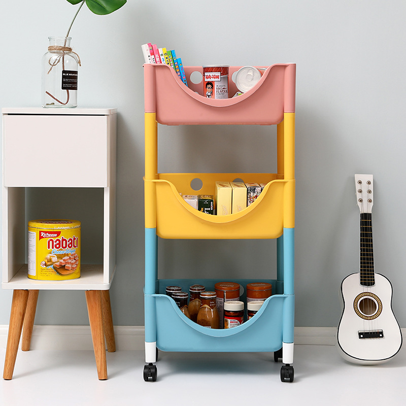 Buy Children's toys storage rack bedroom removable rack floor multi