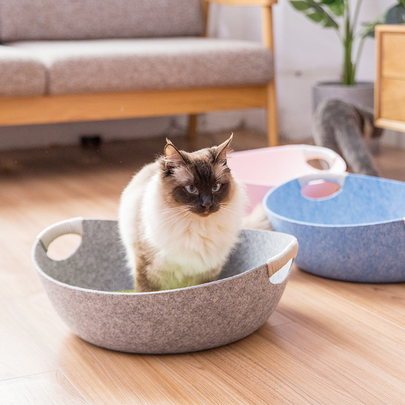 Buy Pet: Catu0027s nest four seasons universal felt cat house cat pot 
