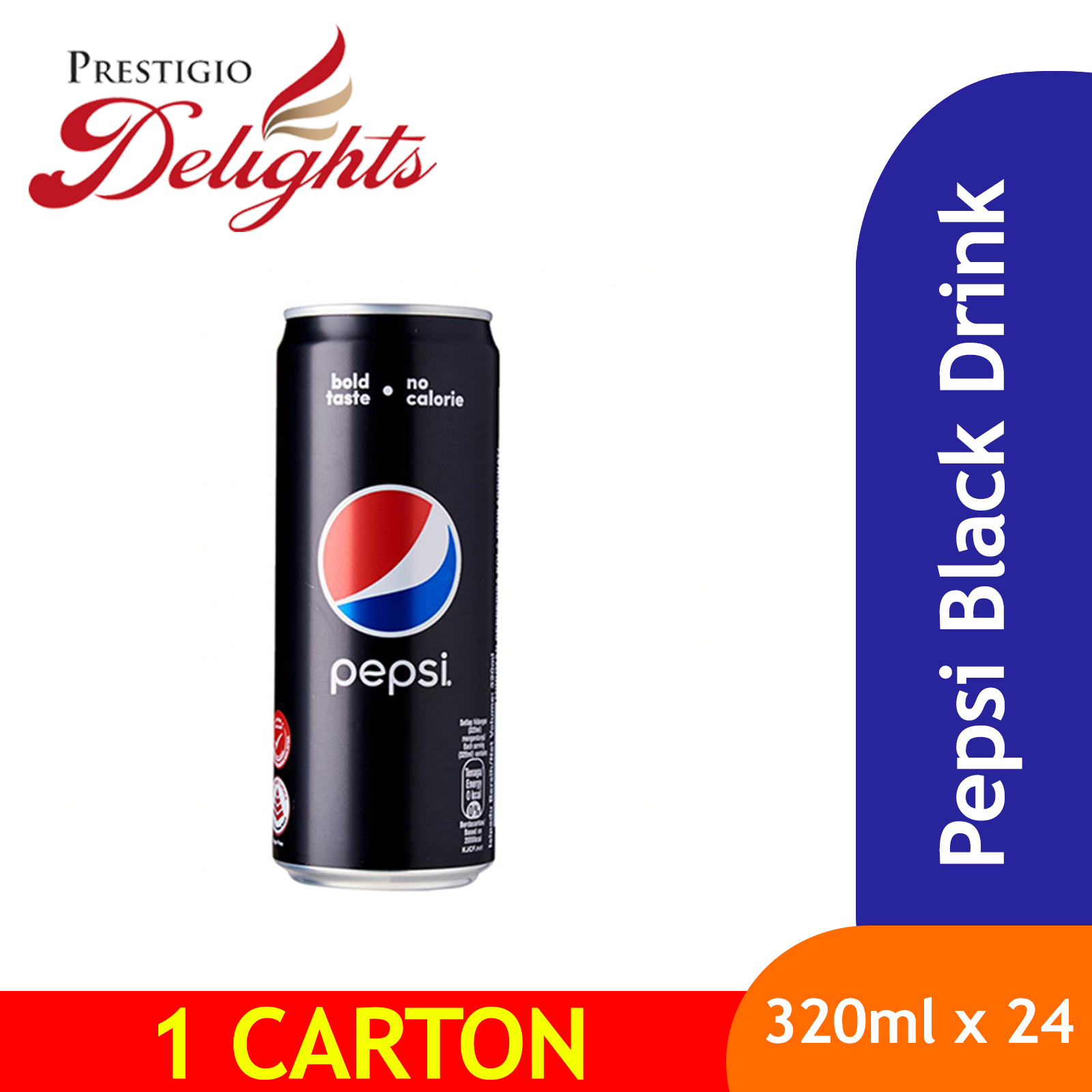 Buy Pepsi Black 320ML Bundle Of 24 On Ezbuy SG