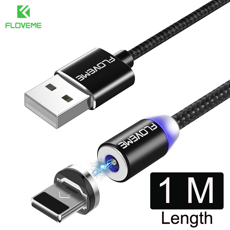 Buy FLOVEME Creative 1M 2M LED Lightning USB Cable Micro USB