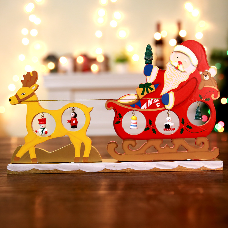 Buy Christmas Decorations Three Dimensional Wooden Creative Diy