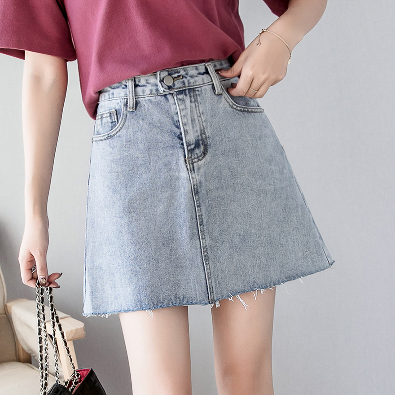 Buy 2020 new denim skirt in spring and summer. on ezbuy SG
