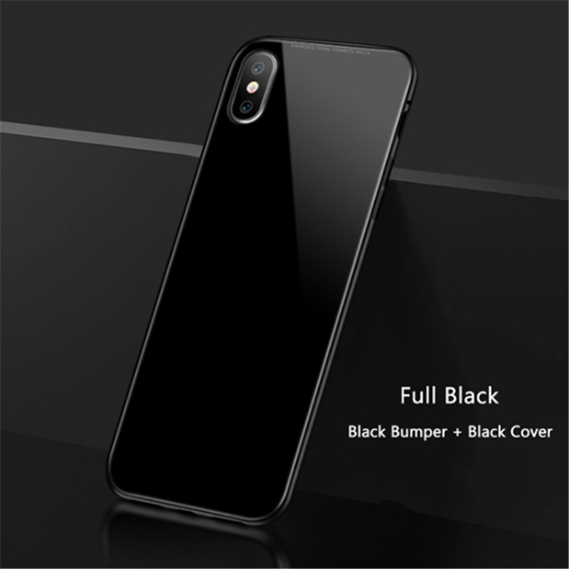 Buy Metal Magnetic Bu   mper Case For iPhone X 8 7 Plus Cases