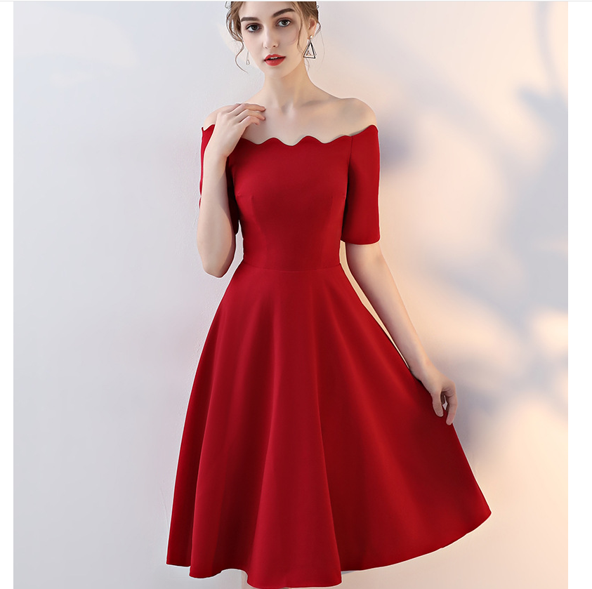 red dress for dinner