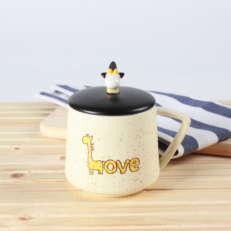 Buy Creative Cartoon Ceramic Cup handpainted cute Giraffe