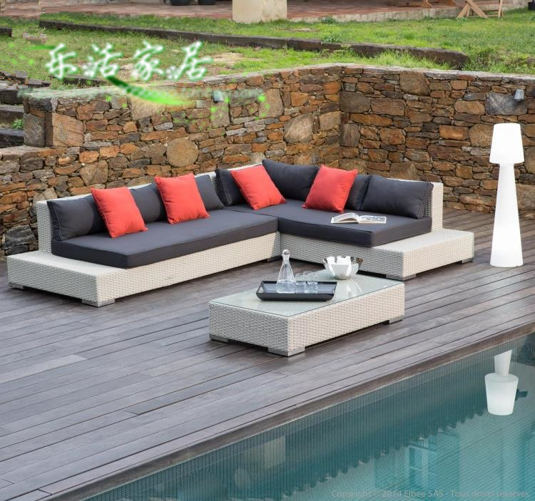 Buy Stock up 5-20 days outdoor rattan sofa combination living room