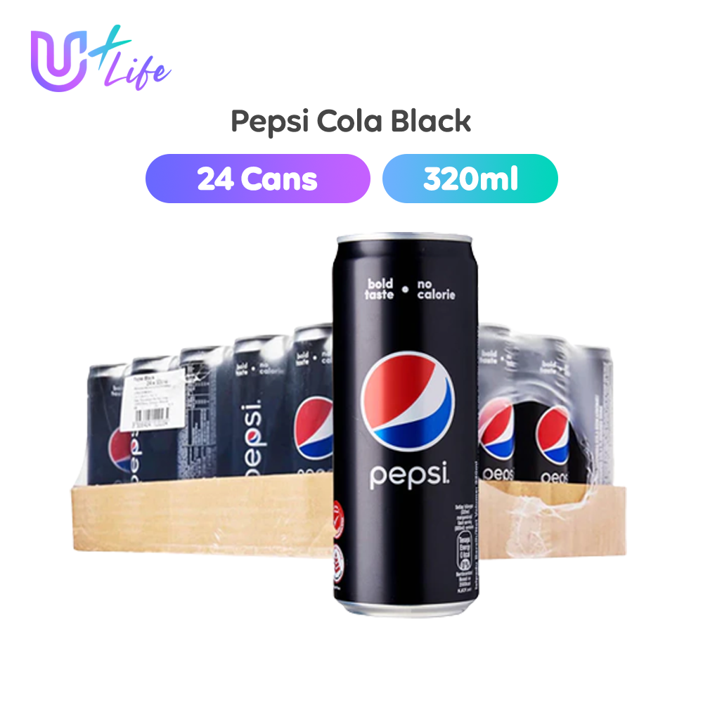 Buy 【Local Ready Stock!!!】Pepsi Cola Black 24 Cans (320ml) [Min. 6 ...