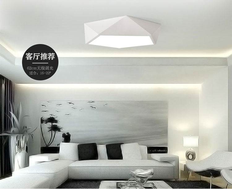 originality geometry Ceiling lamp LED light in the bedroom   Simplicity modern a living room lamps and lanterns atmosphere Northern Europe Study Lighting restaurant