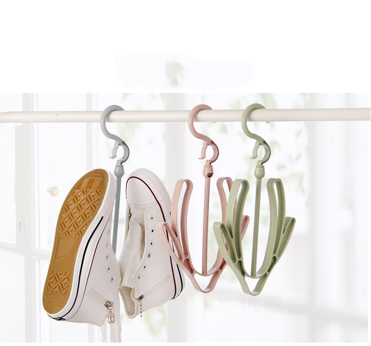 Buy 3pcs Balcony Drying Rack Small Drying Rack Double Crochet Shoe Rack Shoe Hanger Plastic Hanger Outdoor Shoe Hooks On Ezbuy My