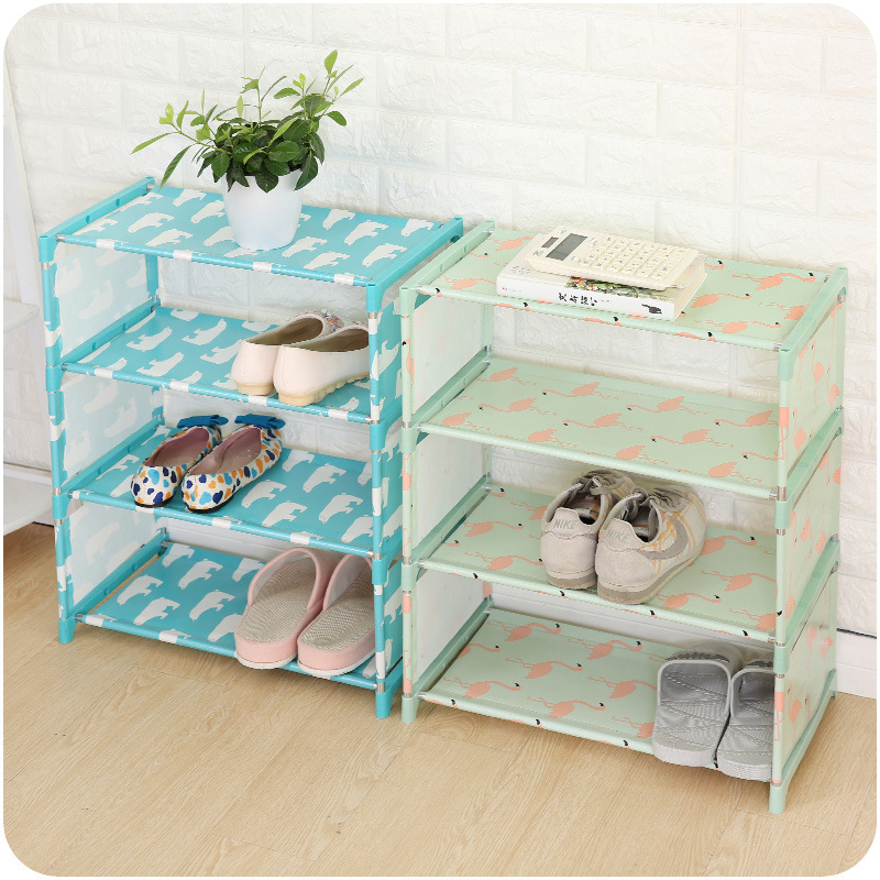 Buy Multi Layer Simple Shoe Rack Stainless Steel Household Dust Proof Storage Shelf E057 Student Dormitory Small Shoes Storage Rack Z0780 On Ezbuy My