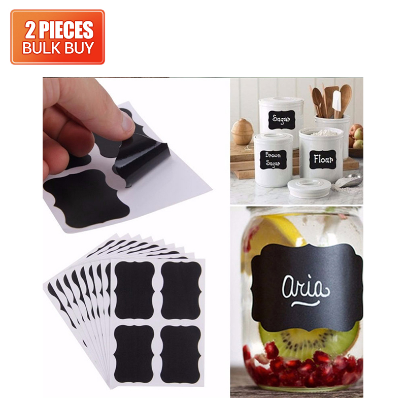 Buy 【BULK BUY】72pcs/2 bag Glass Jar Bottle Sticker Kitchen Organizer ...