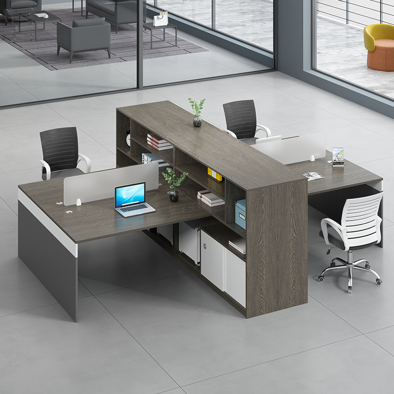 Buy Modern minimalist office furniture double 4 6 artificial screen
