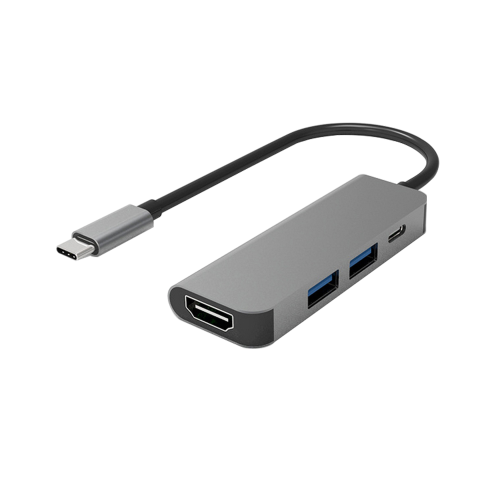 Buy 4In1 Type C Hub to HDMI 4K 2USB 3.0 and PD Charging Port USB C ...