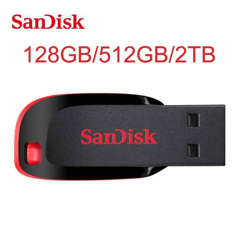 Buy Sandisk Cruzer Blade 2tb 2048gb 512gb 128gb Usb Flash Drive Usb20 New Upgrade Pendrive 3140