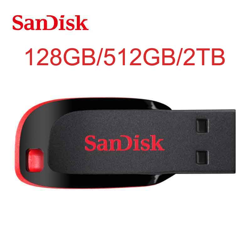 Buy Sandisk Cruzer Blade 2TB 2048GB 512GB 128GB USB Flash Drive USB2.0