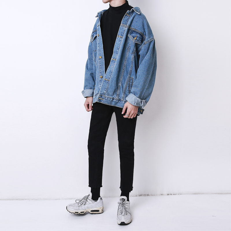 Jeans jacket korean sale