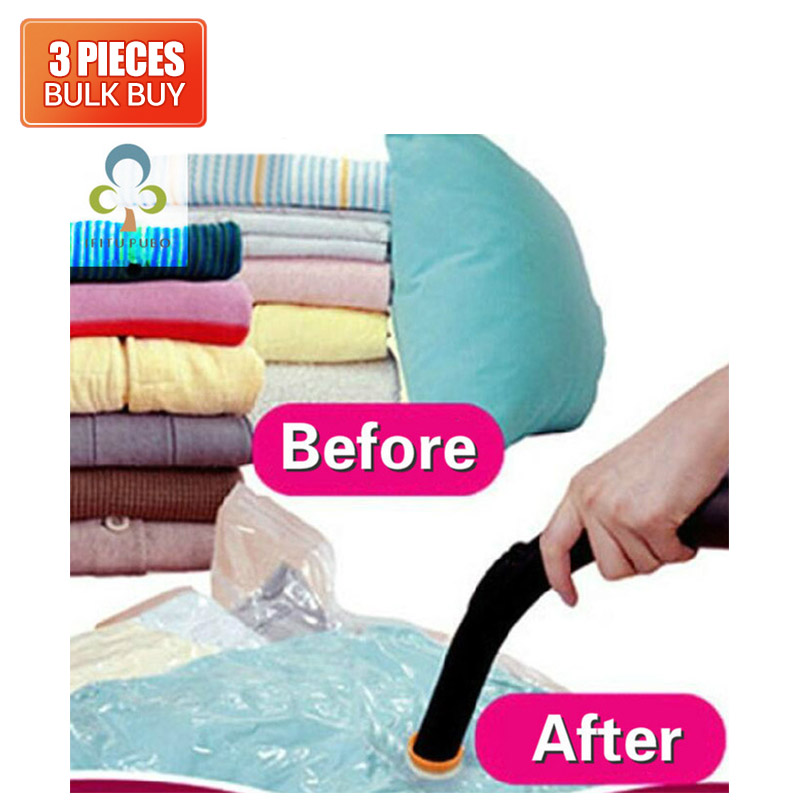 Buy "BULK BUY" 3pack large vacuum suction compression bag quilt