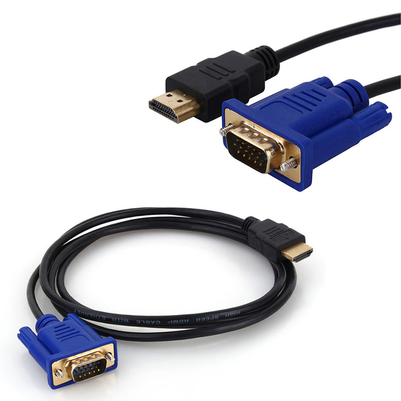 Buy HDMI to VGA VGA TO HDMI 6ft HD 1080P HDMI To 15 Pin VGA Male ...