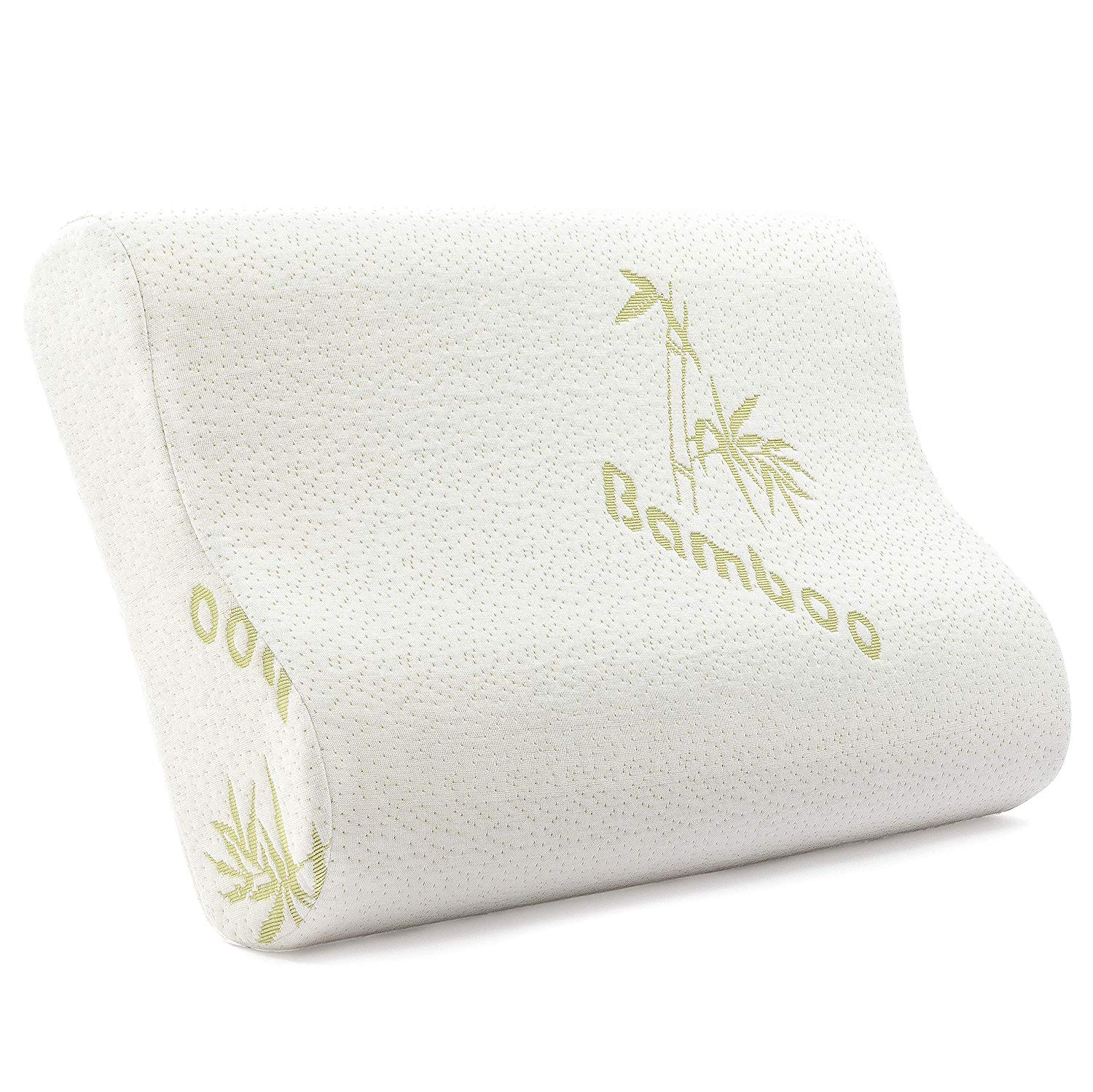 Buy Comfydream Bed Pillows For Sleeping Memory Foam Bamboo Coutour