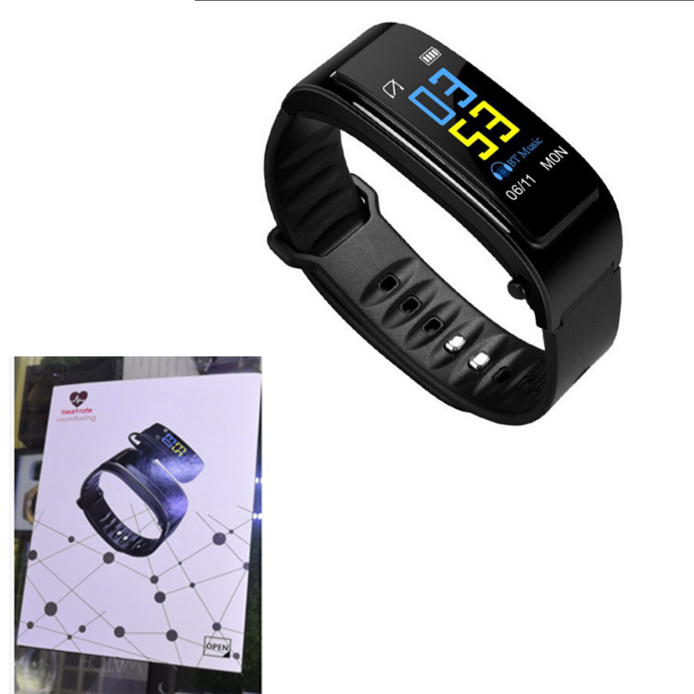 Buy Smart Bracelet Bluetooth Headset 2 in 1 Heart Rate Monitor Bracelet