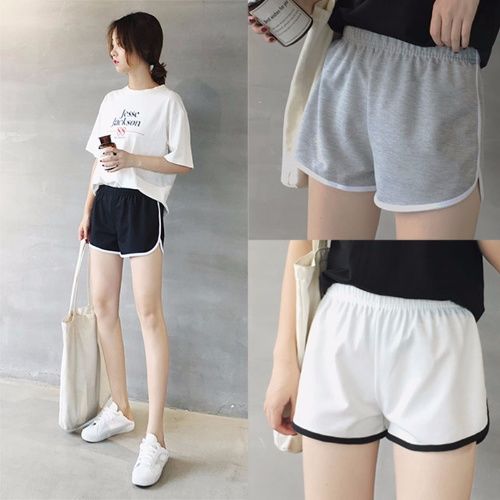 Buy Pure cotton casual sports shorts women Korean version of summer ...