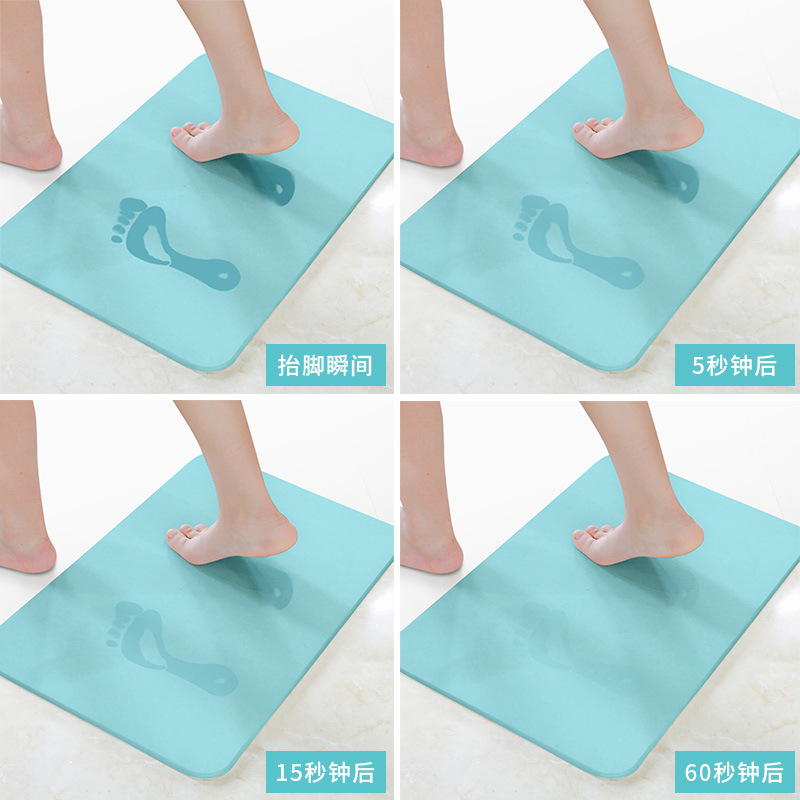 Buy Diatom mud Foot mat water absorbent Diatomite foot mat natural