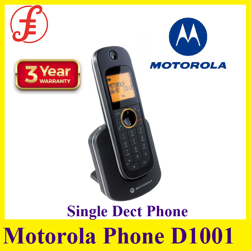 Buy Motorola Single Dect Phone D1001 (Black) on ezbuy SG