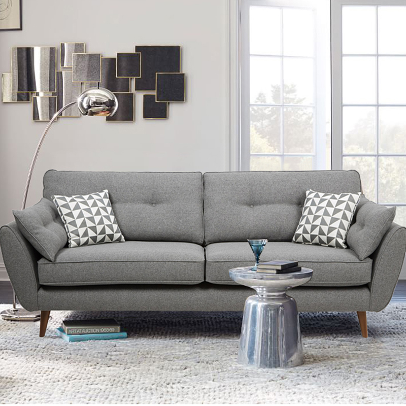 Buy Nordic double triple sofa simple modern small down can be dismantled living room pre