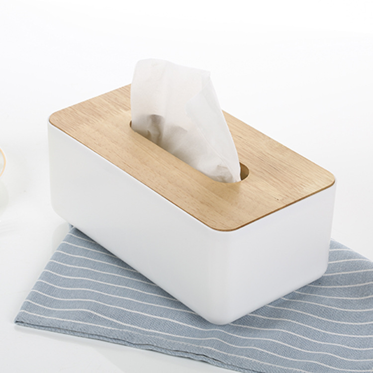 Buy Primary colors oak wooden tissue box tissue pumping ...