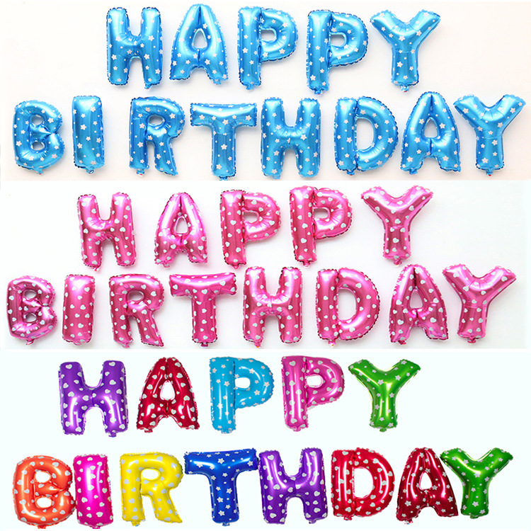 Buy STAPRO 16 Inches Happy Birthday Alphabet Happy Birthday English 