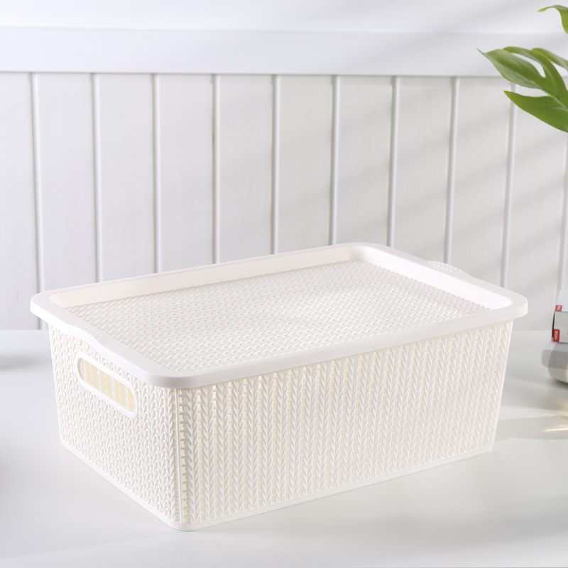 Buy Japanese rattan collection basket, hollow plastic basket, children