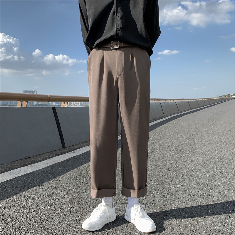 Buy Men's autumn pants Korean version of the trend loose straight ...