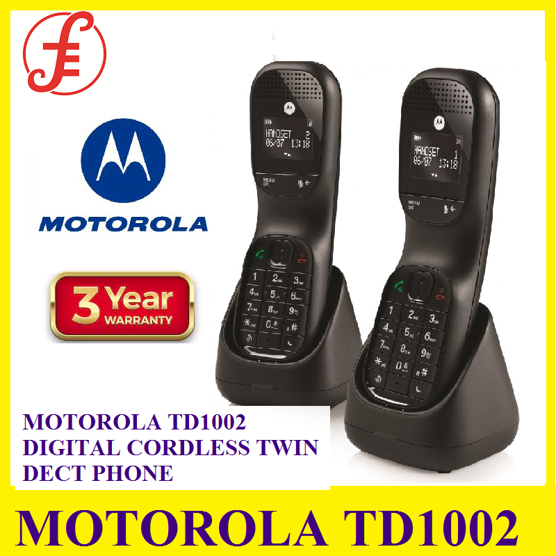 Buy Motorola Single Dect Phone TD1001 (Black) on ezbuy SG