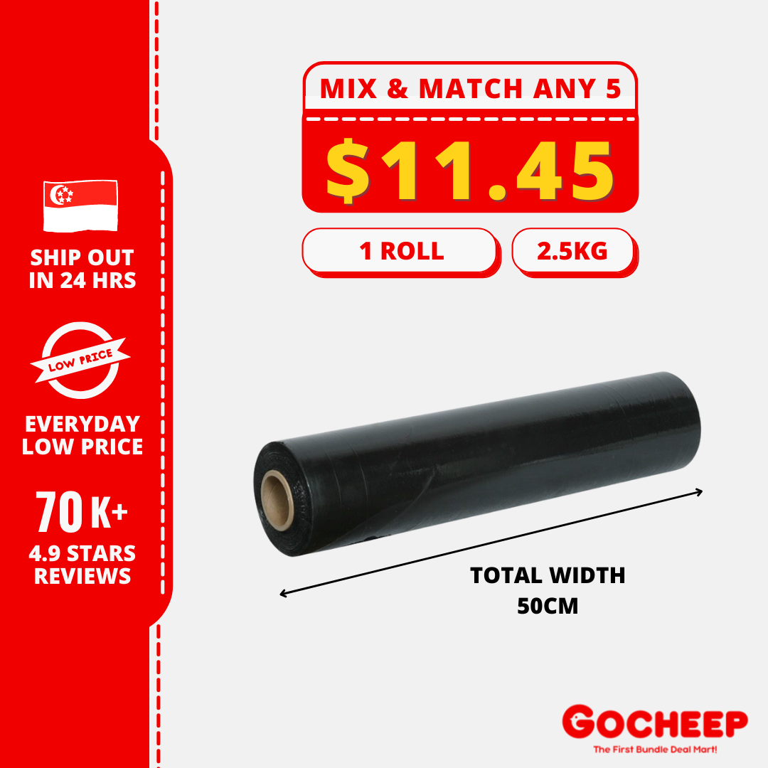 Buy (1Rollx2.5kg) Pallet Stretch Wrap Film Packaging House Moving