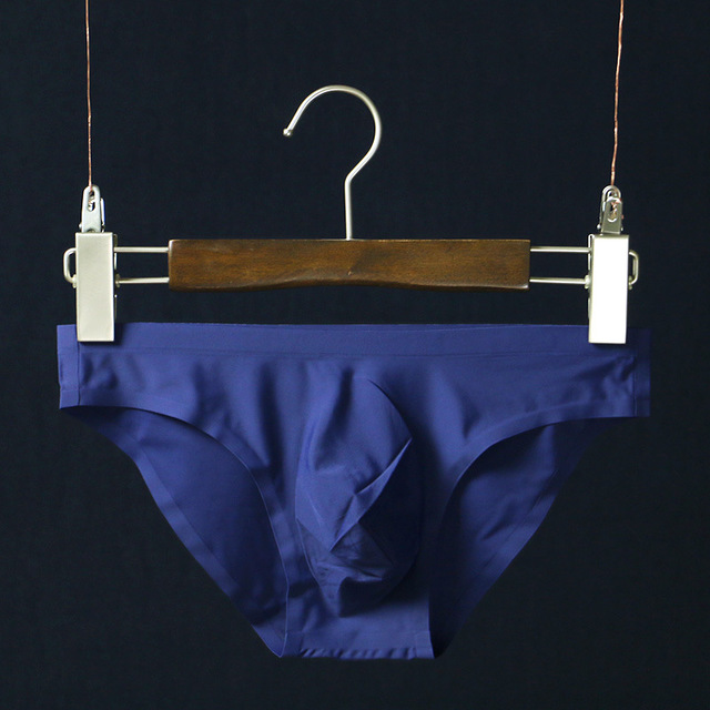 Buy Men's triangle non-trace ice silk ultra thin underwear translucent ...