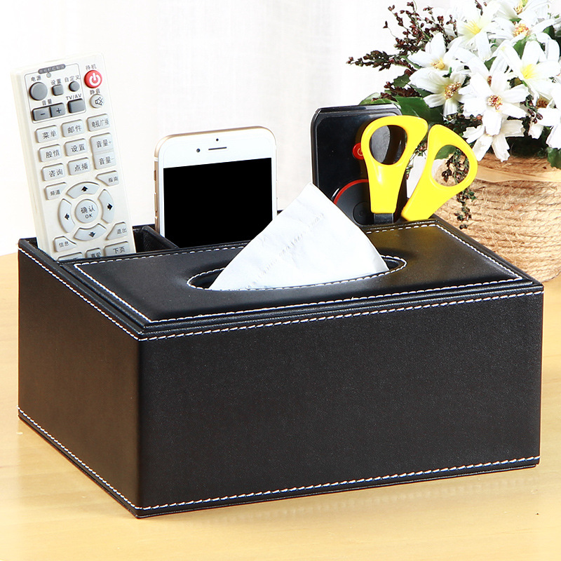 Buy European multifunctional paper towel box pumping cartons with cute remote control storage