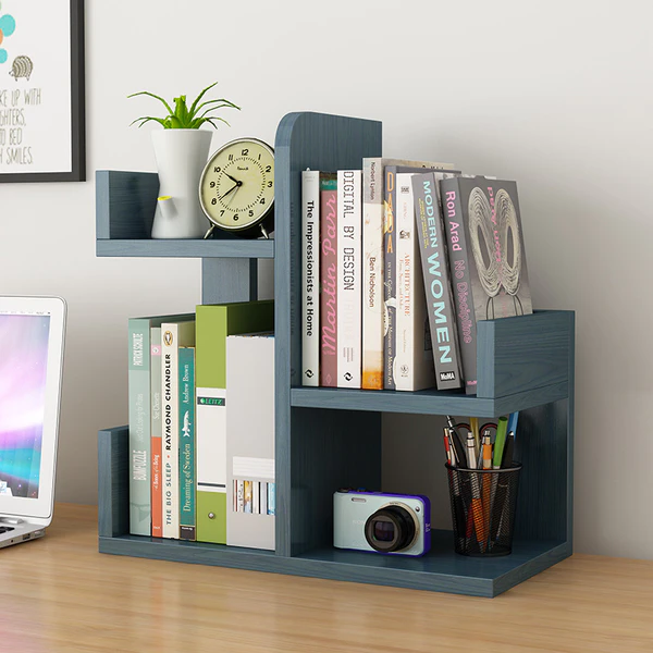 Small Bookshelf Tabletop Office, Small Tabletop Bookcase