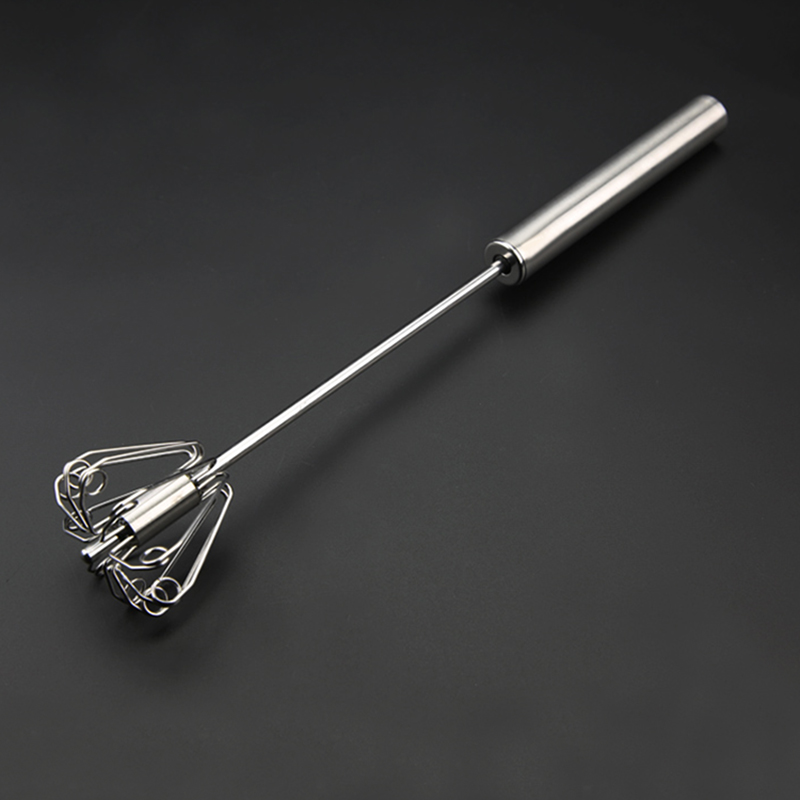 Buy Manual Self Turning Stainless Steel Miracle Push Magic Whisk Mixer ...